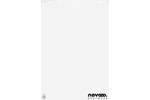 NOVOOO Flipchart-Block 80g 65x98cm 400174593 ECF blanko 5x20 Blatt