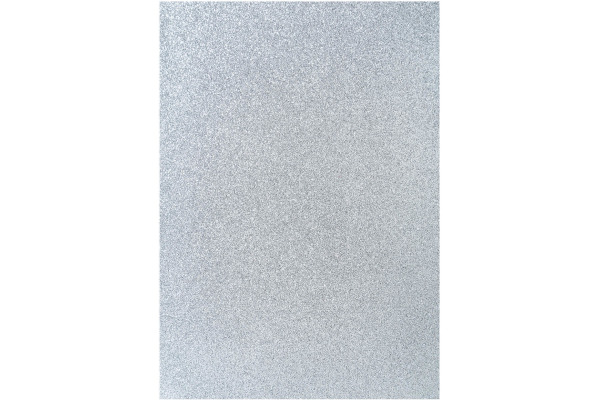 I AM CREA Glitterpapier A4 4070.606 silber, 100g 1 Blatt