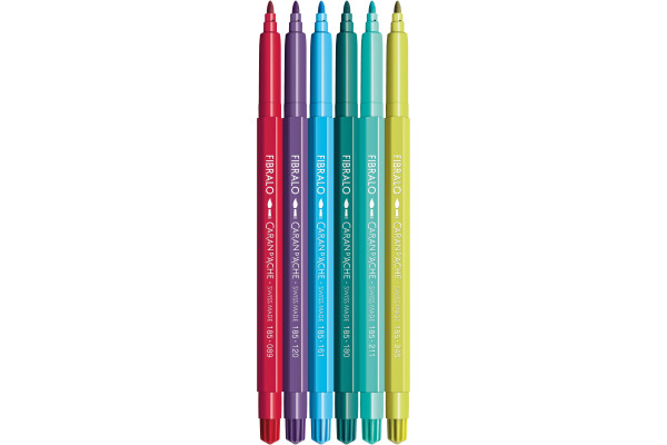 CARAN D'A Fasermaler Fibralo Kawaii 185.801 Funny Monsters 6 Stück