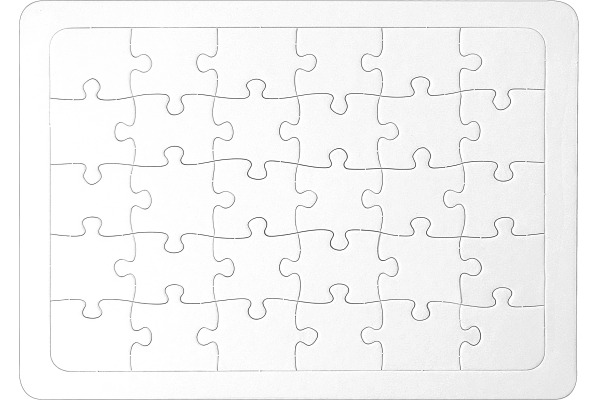 URSUS Blanko-Puzzle 21x29,7cm 8250000 weiss 30 Teile