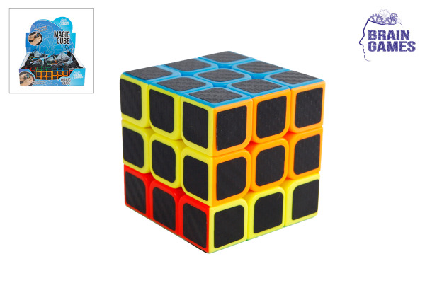 ROOST Brain Games Magic Cube 621181 schwarz, 3x3 6cm