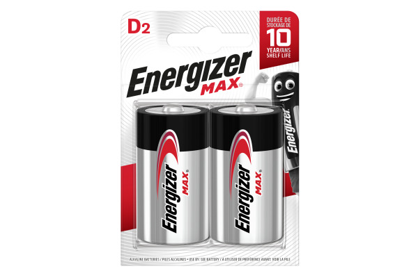 ENERGIZER Batterien Max D 1.5V LR20/AM1/E95 2 Stück