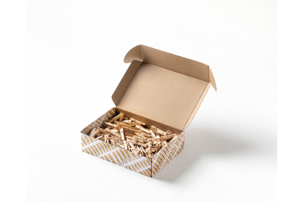 FOLIA Holzklammern natural 500g 22994 Jumbo Pack, 2.5-5 cm
