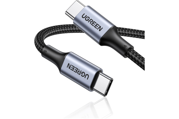 UGREEN Fast Charging Cable 100W Max 20478 5A,USB-C-USB-C,PD,Bl.0.5m BB