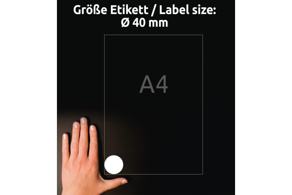 AVERY ZW. Universal-Etiketten 40mm L3415-10 L3415-10 weiss 240 St./10 Bl.