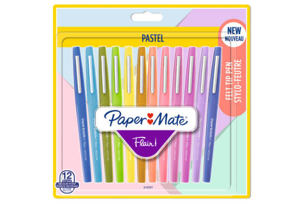 PAPERMATE Faserschreiber Flair 0.7mm 2137277 Pastell, ass. 12 Stück