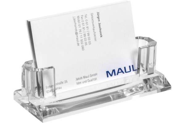 MAUL Visitenkarten-Halter Acryl 1959405 glasklar