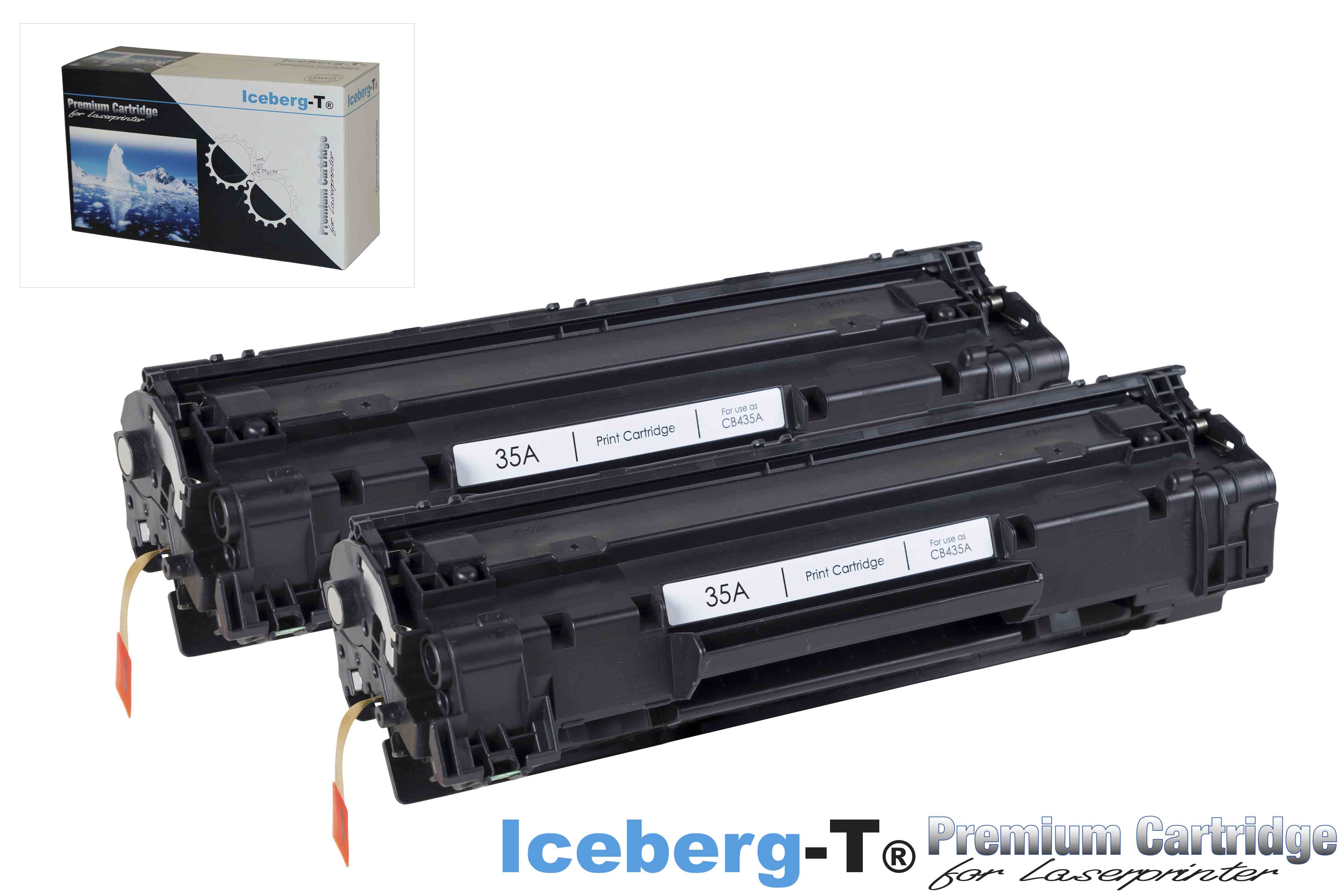 Iceberg-T Toner CB435A DuoPack 2 Stück à 1'500 Seiten, schwarz
