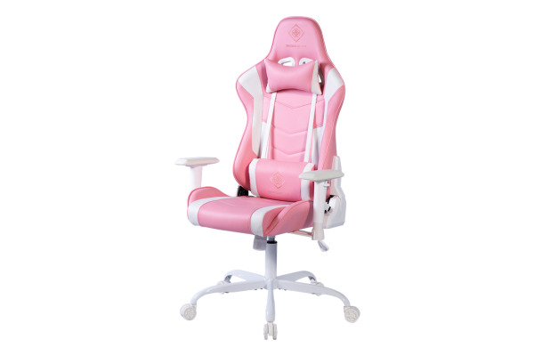 DELTACO Gaming Chair, Pink GAM-096-P PCH80 PU-leather,iron frame