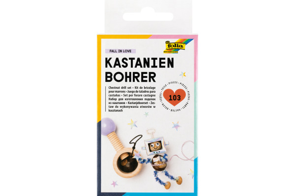 FOLIA Kastanienbohrer aus Holz 23007 Handbohrer und Zahnstocher