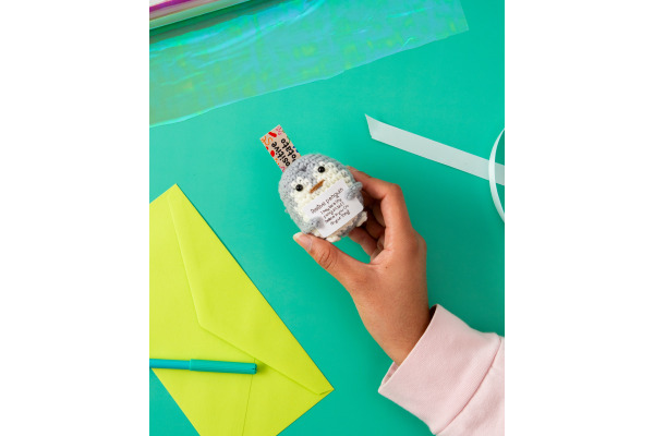 I AM CREA Positive Penguin 10cm 219093 grau