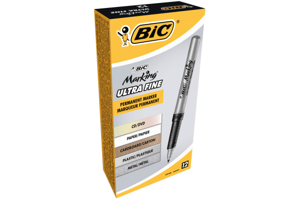 BIC Marking Ultra Fine 0.8mm 8290801 schwarz 12 Stück