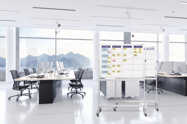 MAGNETOP. SCRUM Board 1200x900mm 1240499 Standard mobil inkl. Zubehör