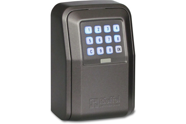 RIEFFEL Schlüsseldepot 10.5x14.5x55cm A15797 mit Elektronikschloss, grau