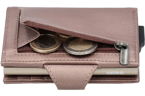 VALENTA Card Case Plus Wallet Luxe 589536 Metallic Copper