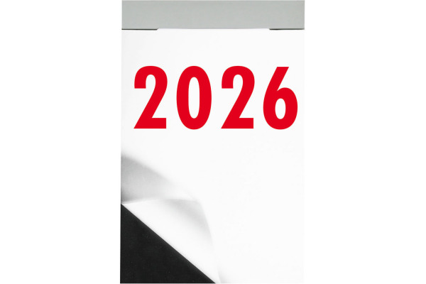 BIELLA Abreissblock Nr.3 2026 889003000 1T/1S sw/rot DE/FR 5.4x8cm