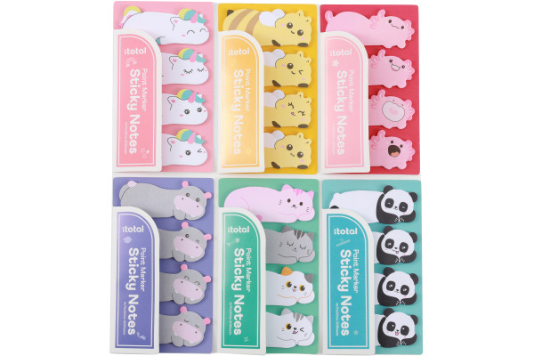 I-TOTAL Haftnotizen XL3103A Cute Animals, assortiert