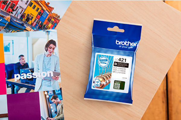 BROTHER Tintenpatrone schwarz LC-421BK DCP-J1050 200 Seiten