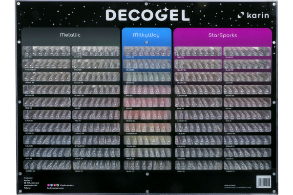KARIN Gelpen DECOGEL 1.0 50 Colors 30C4 Display 400 Stück