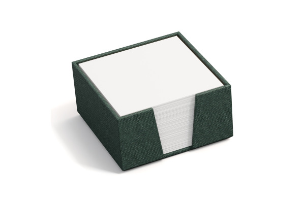 BIGSO BOX Zettelkasten James 110x110mm 2711C5901 Leinen, dunkelgrün
