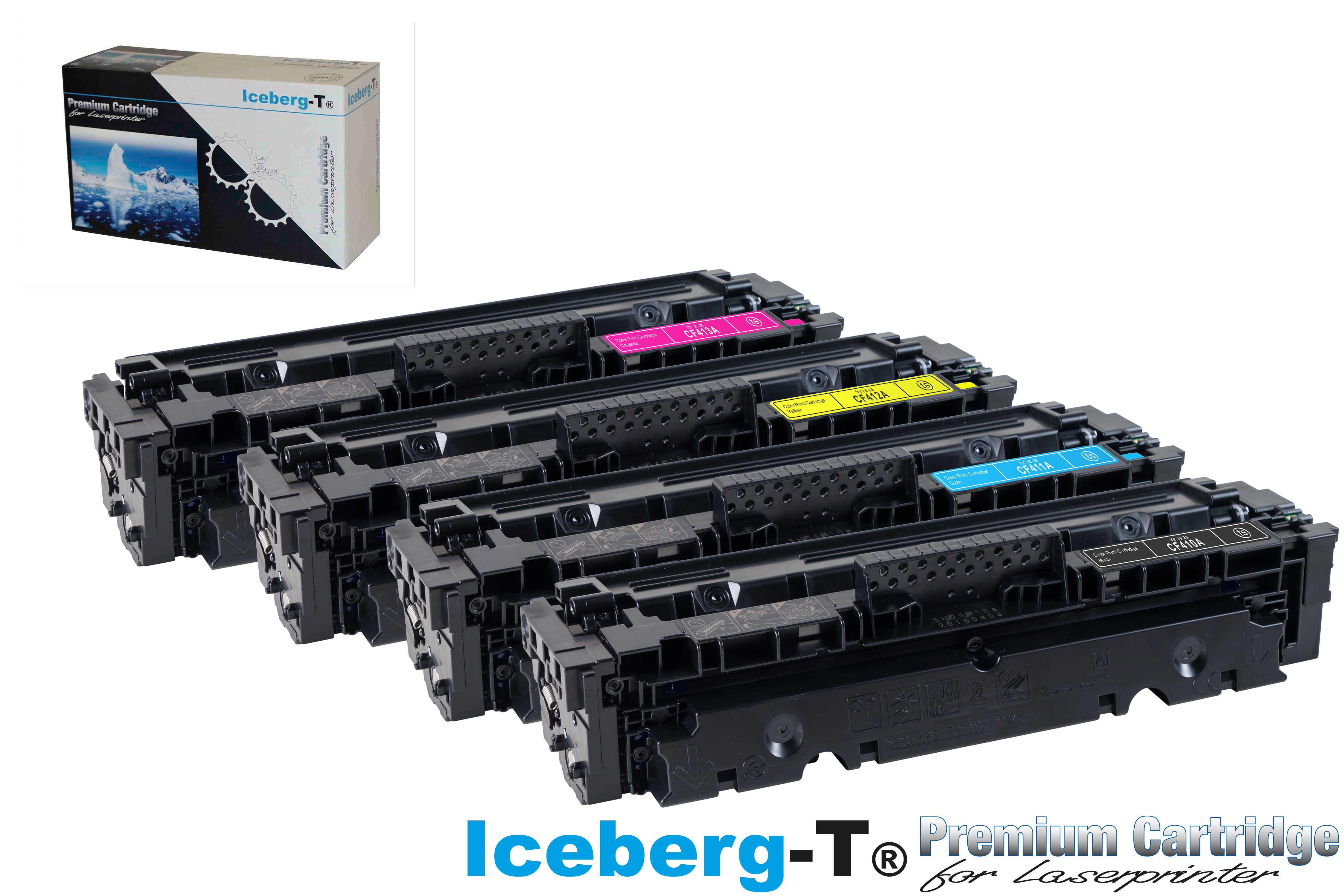 Iceberg-T Toner SET CF410A Set mit allen vier Farben