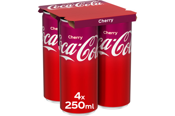 COCA COLA Cherry 1353504 25cl, 4 Stk.