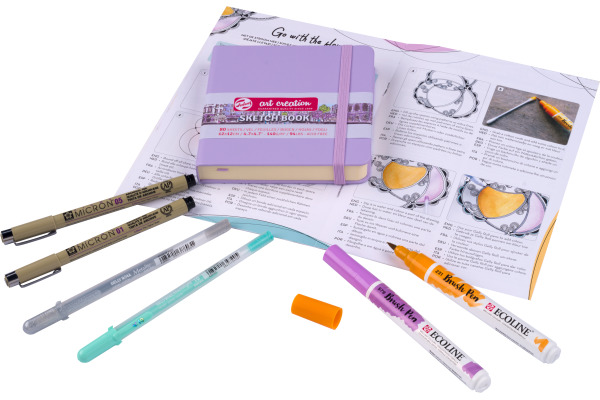 TALENS Handlettering Set 16550002 Happy Journaling 8-teilig