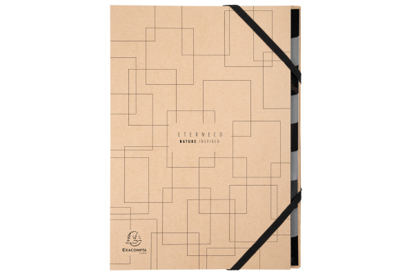 EXACOMPTA Ordnungsmappe Eterneco A4 56747E braun, ass., FSC 9-teilig
