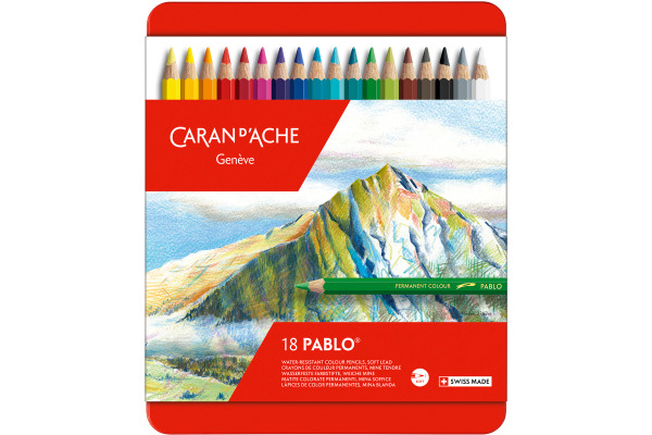 CARAN D'A Farbstifte Pablo 666.318 18 Farben