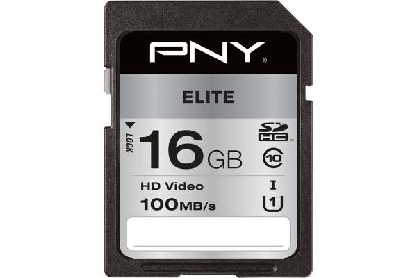 PNY Elite SDHC Card R100MB/s 16GB PSD16GU11
