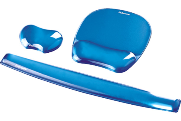 FELLOWES Handballenauflage Flex 91177-72 blau, Gel