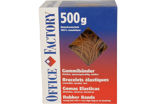SMART OF. Gummibänder 100x1.3mm 605522 braun, ø70mm 500g