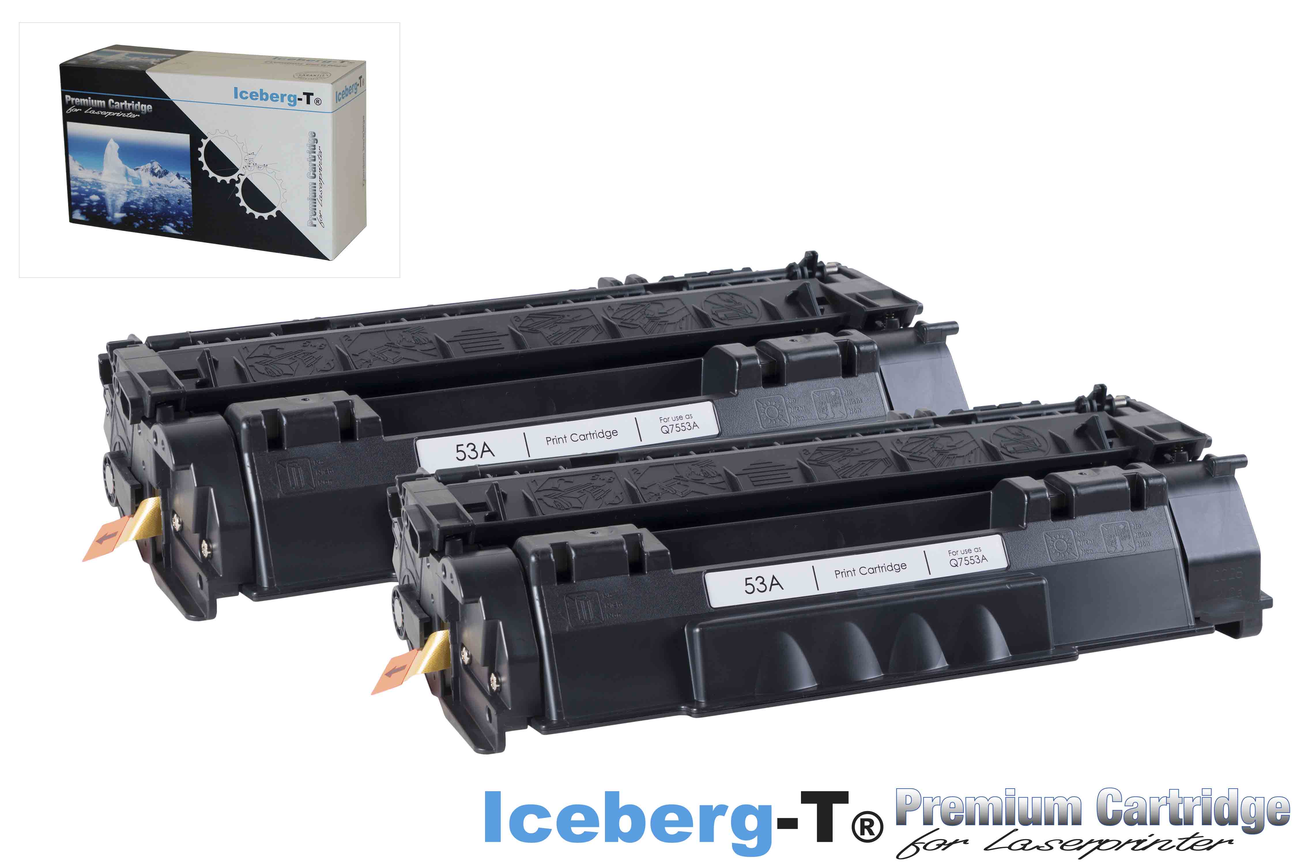 Iceberg-T Toner Q7553A DuoPack 2 Stück à 3'000 Seiten, schwarz