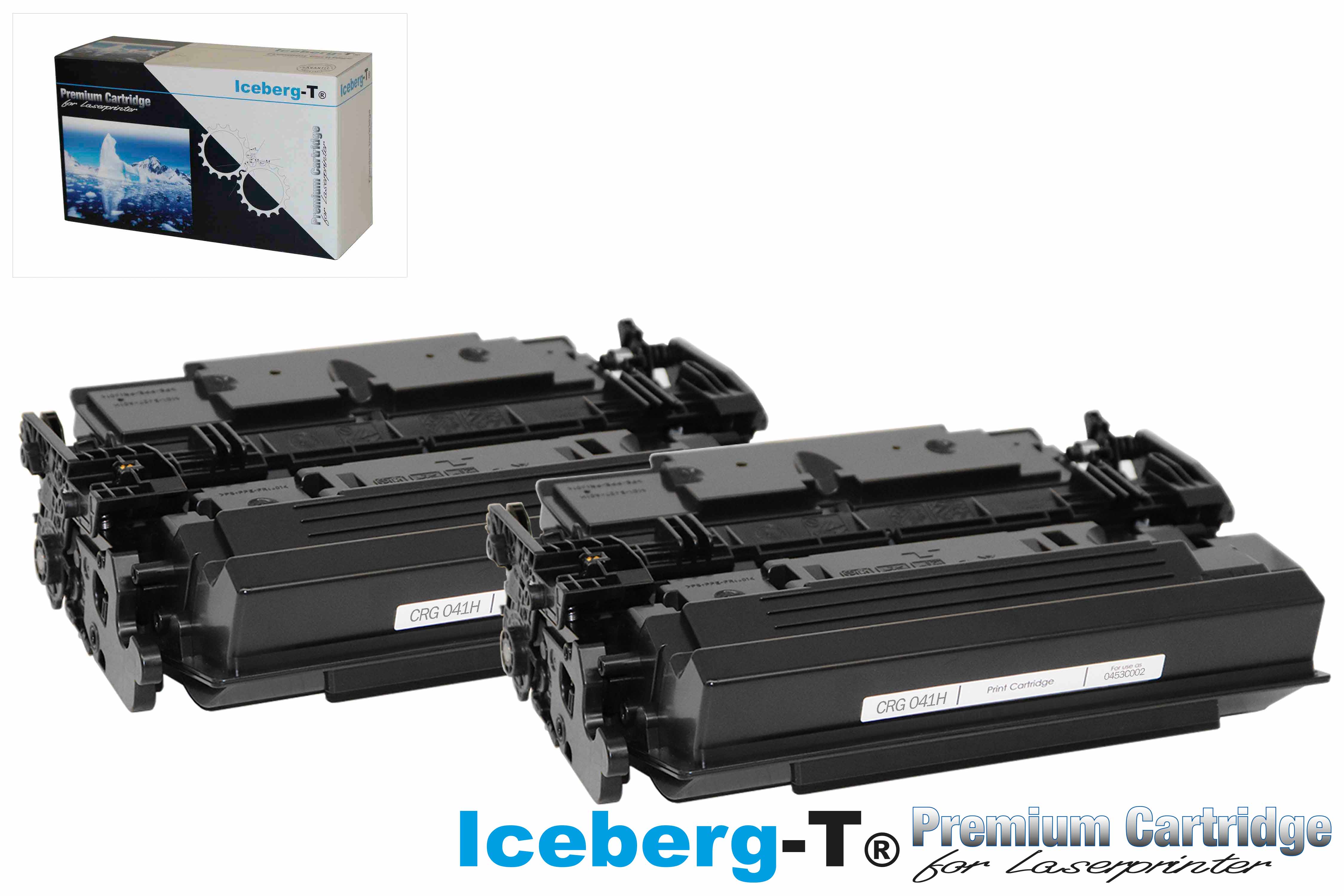Iceberg-T Toner CRG 041H DuoPack 2 Stück à 18'000 Seiten, schwarz