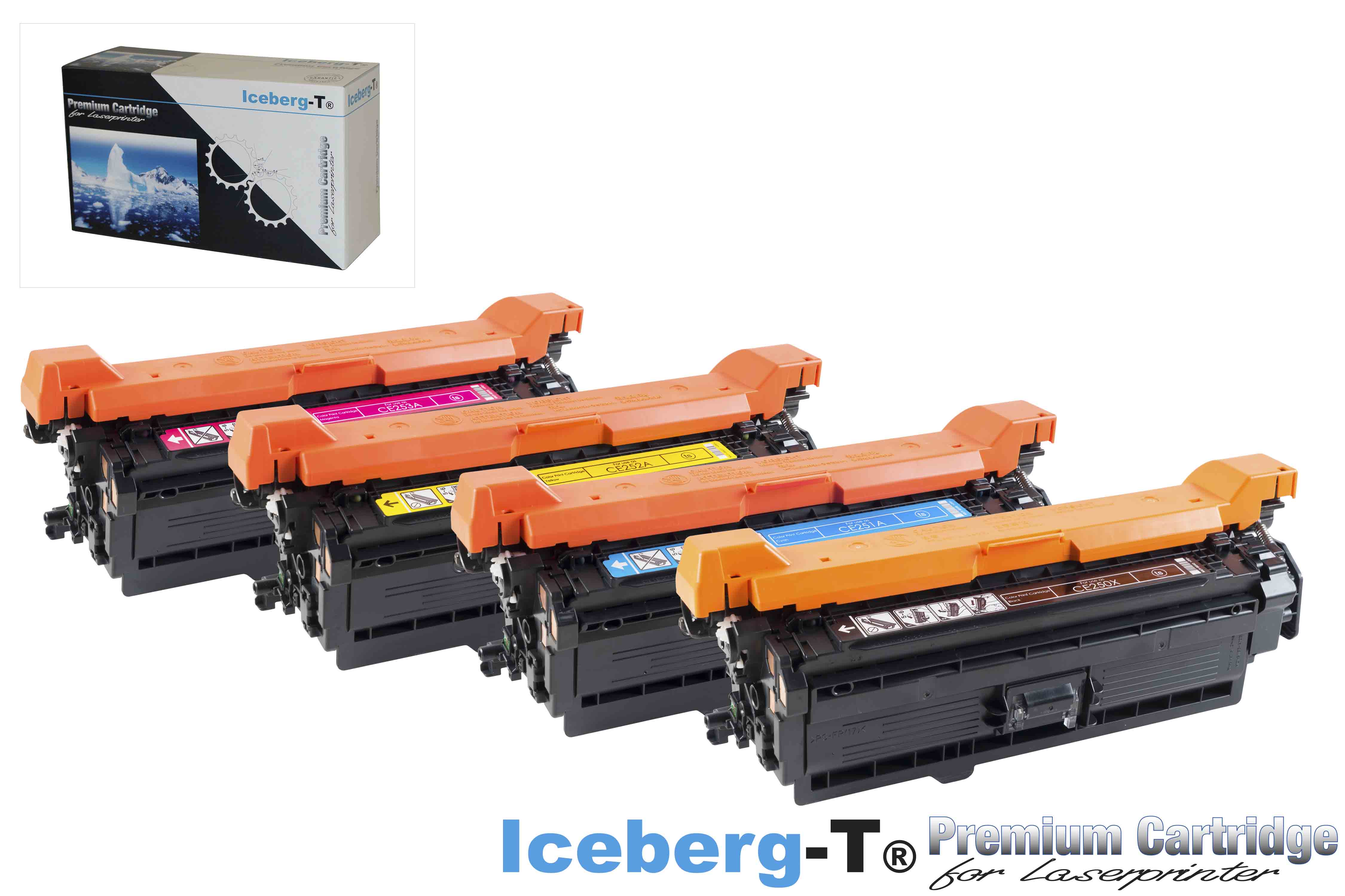 Iceberg-T Toner SET CE250X Set mit allen vier Farben