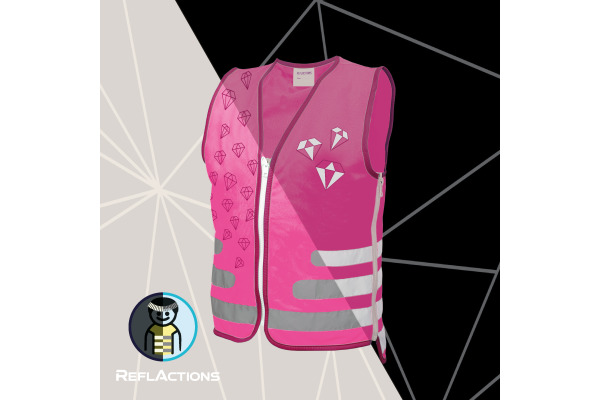ROOST Warnweste 89315 ReflActions, Diamant
