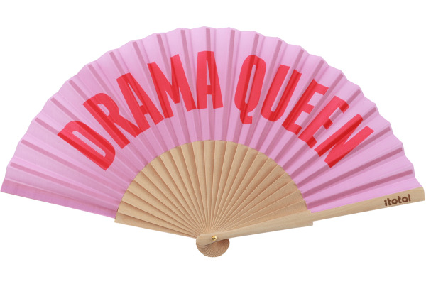 I-TOTAL Handfächer 23cm XL3165D Drama Queen