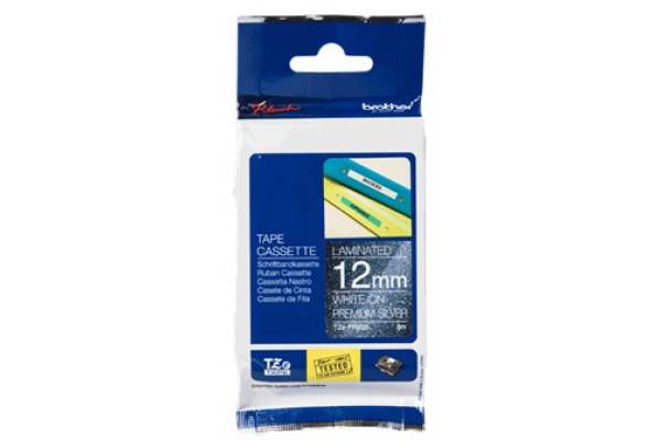 PTOUCH Band weiss/silber TZE-PR935 PT-P710BT 12mm