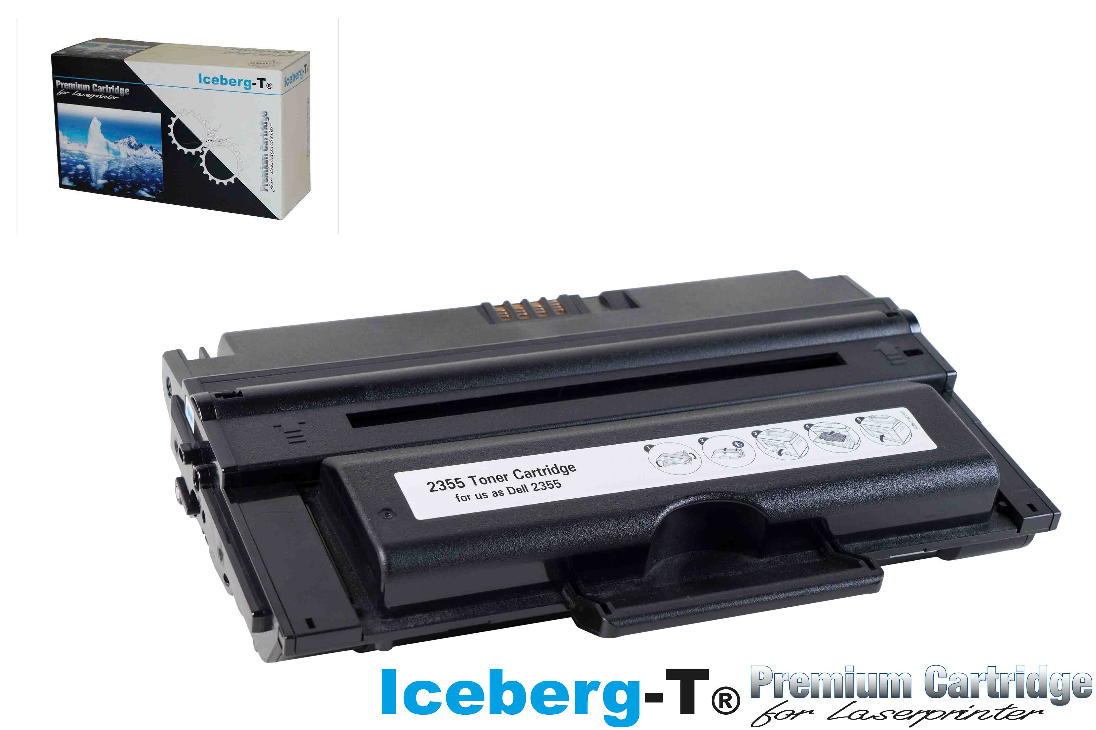 Iceberg-T Toner Dell 2355 10'000 Seiten, schwarz