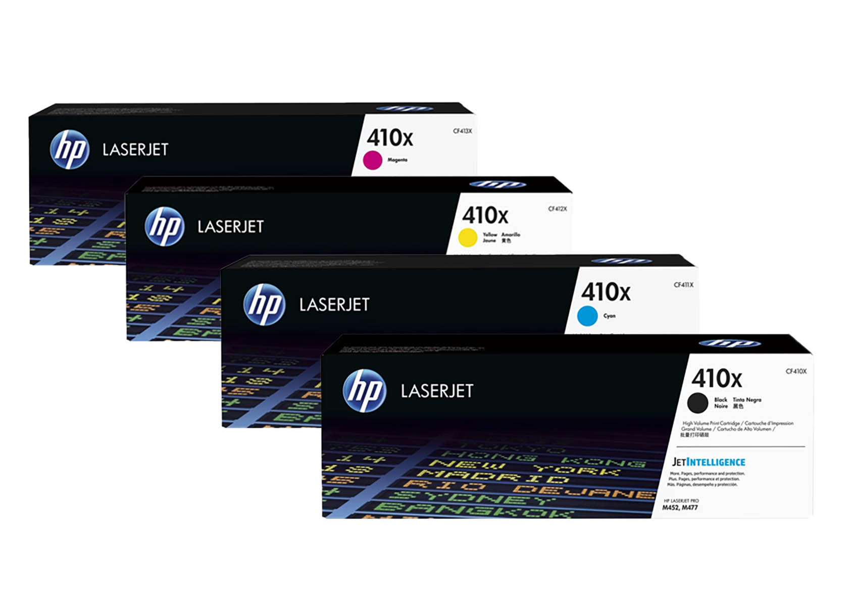Original HP 410X / CF410X SET Multipack / Set mit allen vier Farben