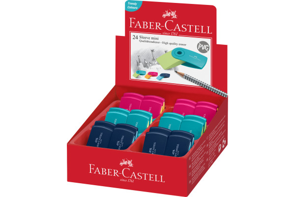 FABER-CA. Radierer Sleeve Mini 182445 div. Farben ass. 1 Stück