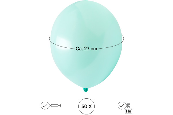 I AM CREA Ballons 27cm 6010.79 pastell 50 Stück
