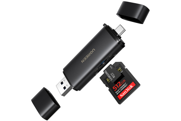 UGREEN Card Reader 2-in-1 65024 USB-C,USB-A,SD,TF (BB)