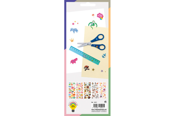 FOLIA Glitzer-Sticker 1411 Fantasia 5 Blatt/ 221 Stück