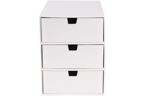 BIGSO BOX Schubladenbox Ingrid 15751300 3 Schubladen, weiss