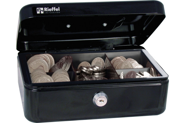 RIEFFEL Geldkassette Valorit A19090 7,7x20,7x15,7cm schwarz