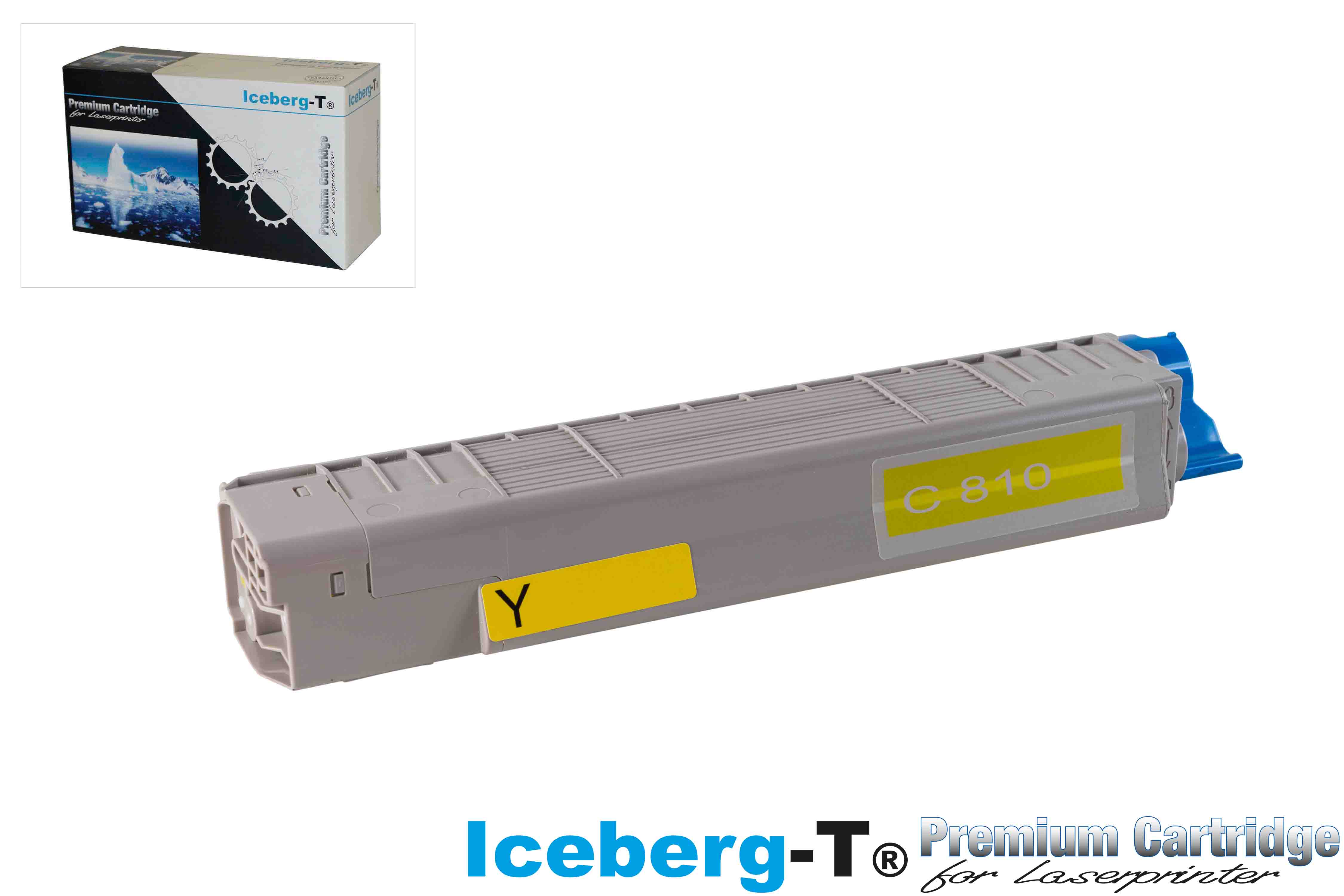 Iceberg-T Toner OKI C810 8'000 Seiten, yellow