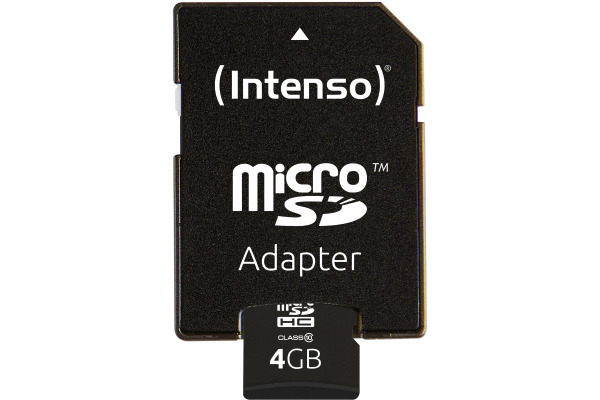 INTENSO micro SDHC Card Class 10 4GB 3413450