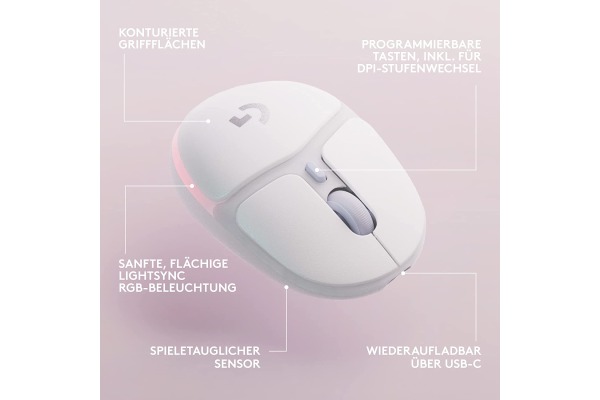 LOGITECH G705 Wireless Gaming Mouse 910006367 OFF WHITE - EER2