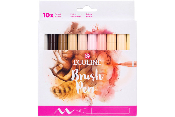 TALENS Ecoline Brush Pen Set 11509816 ass. Skin 10 Stück